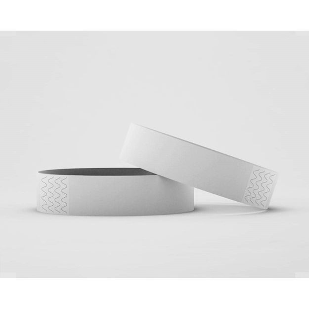 Klika -  Toegangsbandjes kleur wit 100 stuks