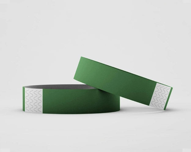 Klika -  Toegangsbandjes kleur groen 100 stuks