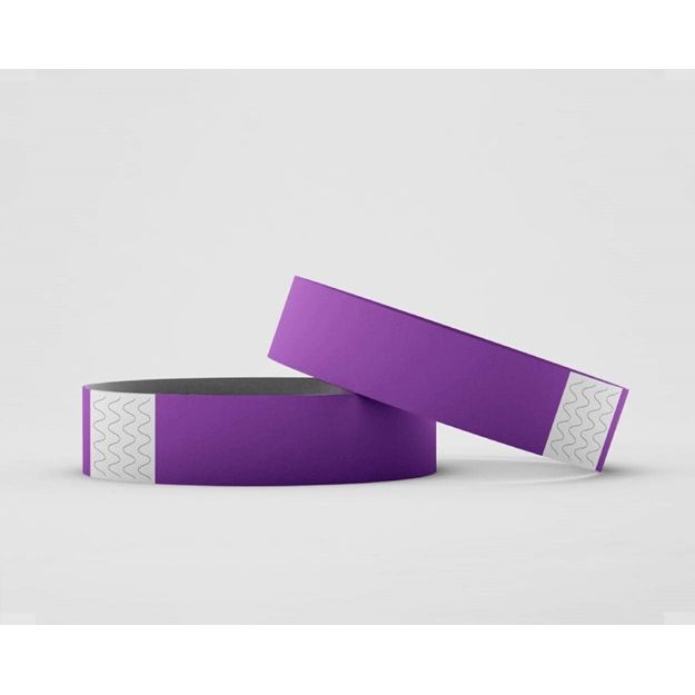 Klika -  Toegangsbandjes kleur paars 100 stuks