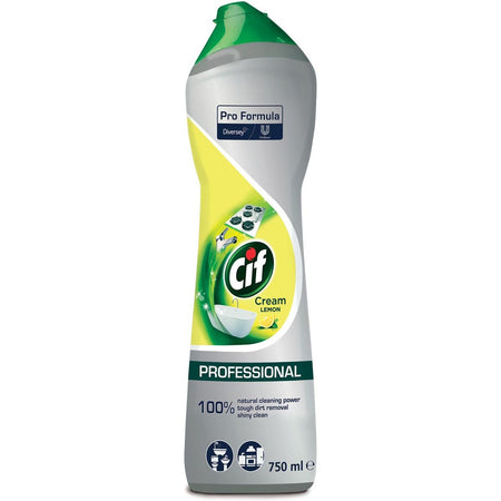 Cif -  schuurcrème lemon, flacon van 750 ml