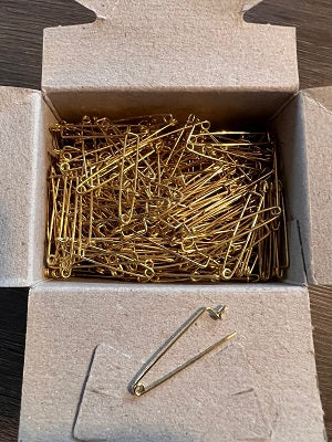 Klika - Corsage pins 30 mm brass 1000 pcs