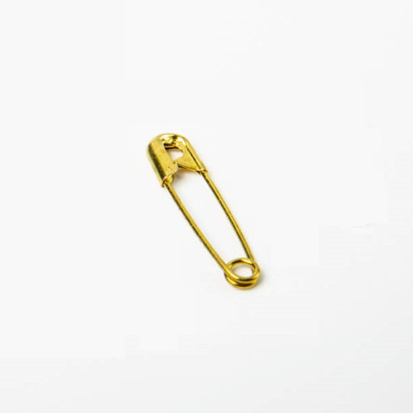 Klika - broche de sécurité 23 mm jaune / laiton 1000 - 4 pièces