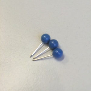 Klika -  Speld met blauw kunststof knop 16mmx6mm