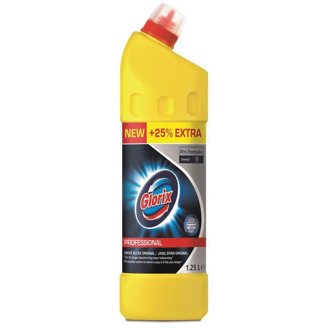 Glorix -  , wc-reiniger met javel, 1,25 liter