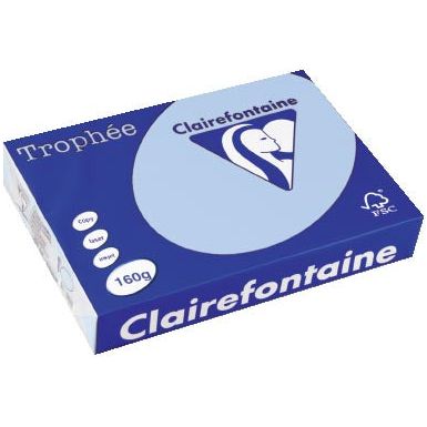 Clairefontaine - Trophée tel, gekleurd papier, A4, 160 g, 250 vel, blauw