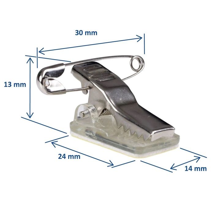 Klika - Clip con perno autoadesivo 270 pezzi