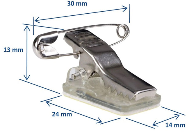 Klika - Clip autoadhesivo con pasador