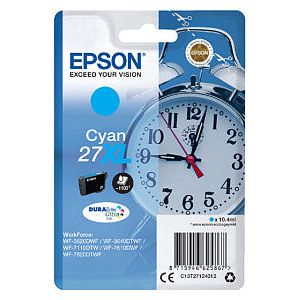 EPSON - Cartridge à encre 27xl, 1 100 pages, OEM C13T27124012, Cyan