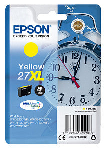 Epson - inktcartridge 27XL, 1.100 pagina's, OEM C13T27144012, geel