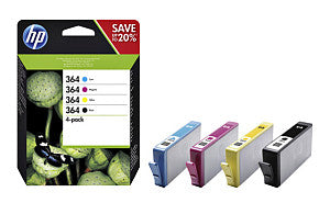 HP - Inkcartridge N9J73AE 364 Schwarz + 3 Farben