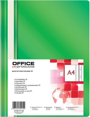 OFFICE products - quick attach folder, green