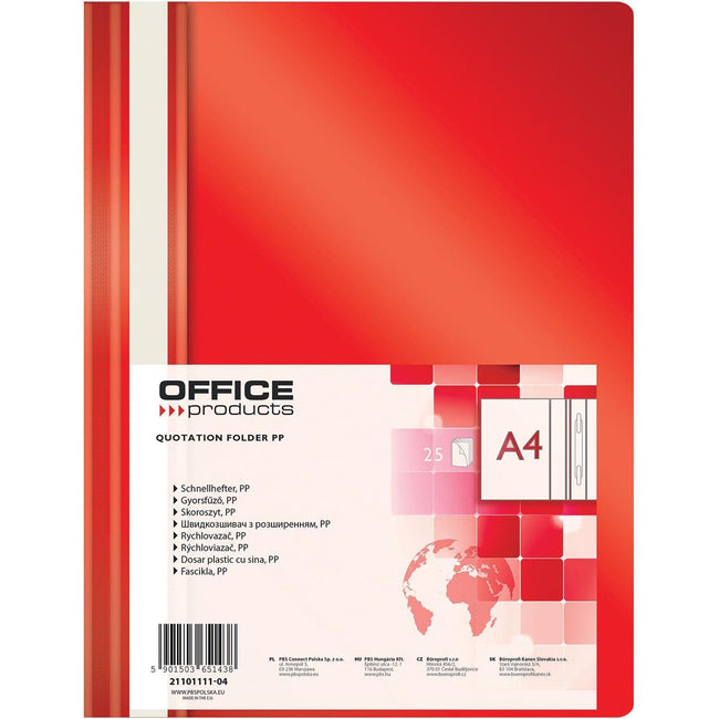 OFFICE products -   snelhechtmap, rood
