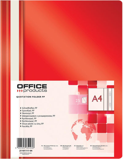 OFFICE products -   snelhechtmap, rood