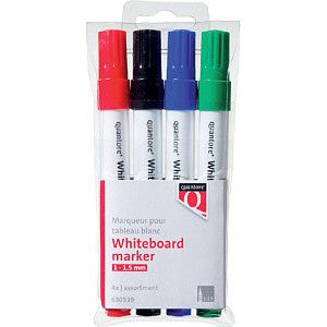 Quantore - Whiteboard STift autour de 1-1,5 mm 4 pièces Assorti