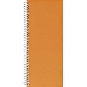Büro - Notebook 135x330mm Linie 160BLZ 70GR Spirale oder | 1 Stück | 5 Stücke