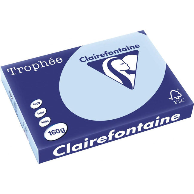 Clairefontaine -  Trophée tel, gekleurd papier, A3, 160 g, 250 vel, blauw
