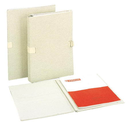 Esselte - cartella estensibile, lino, beige
