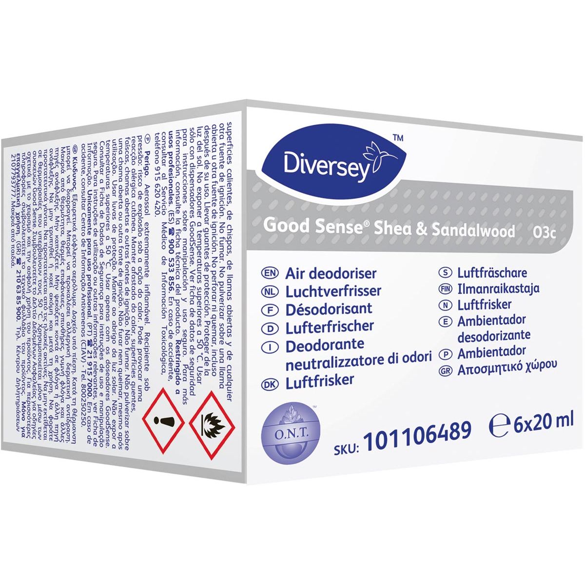 Good Sense - Buona ricarica per deodorante automatico, Shea Sandalwood, confezione da 6