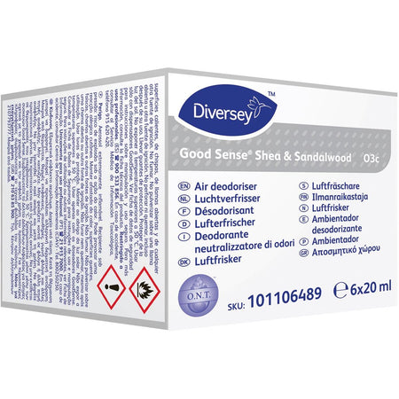 Good Sense - Buona ricarica per deodorante automatico, Shea Sandalwood, confezione da 6