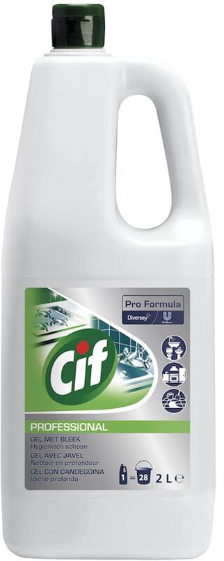 Cif -  Professional allesreiniger met bleekmiddel, fles van 2 l