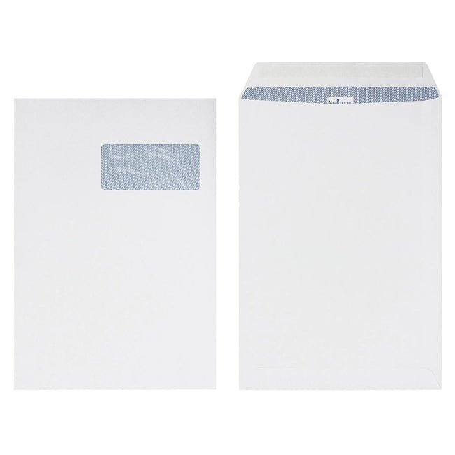Navigator -  Zak-enveloppen ft 229 x 324 mm, met venster rechts (ft 50 x 110 mm), doos van 250 stuks
