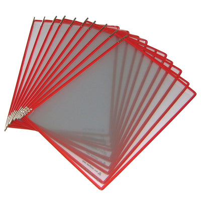 Tarifold Display - Pannello espositivo A4 verticale rosso 10 pezzi