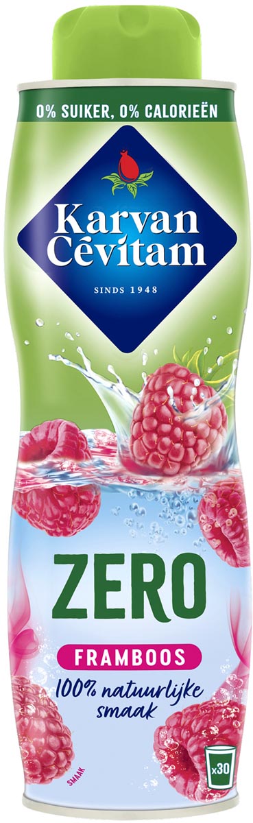 Karvan Cévitam - Karvan Cévitam siroop, fles van 60 cl, 0% suiker, framboos