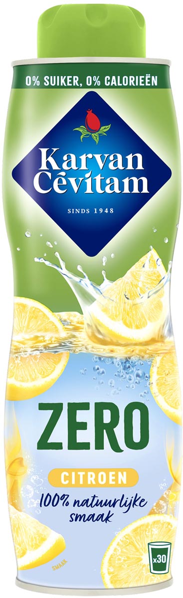 Karvan Cévitam - Sirop Karvan Cévitam, bouteille de 60 CL, 0% de sucre, citron