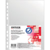 OFFICE-Produkte - Perforierte Präsentationstasche, A4, 30 Mikron, glasklar, Packung mit 100 Stück