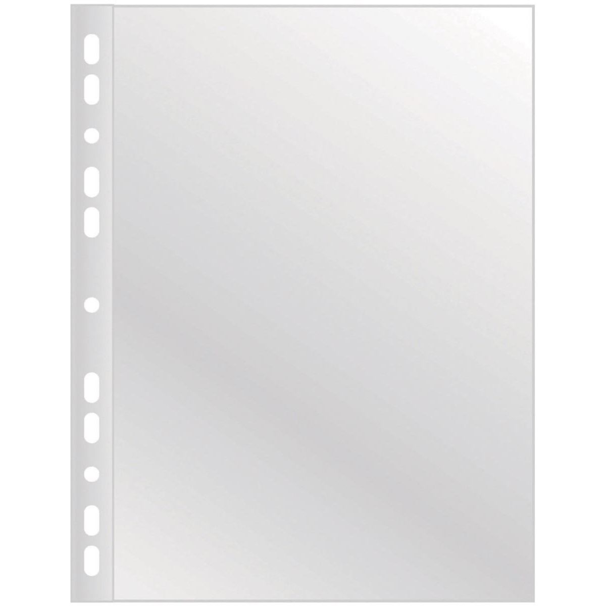 OFFICE products -   geperforeerde showtas, A4, 55 micron, glashelder, doos van 100 stuks