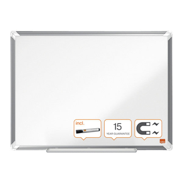 Nobo - Whiteboard  premium plus 600x450mm staal