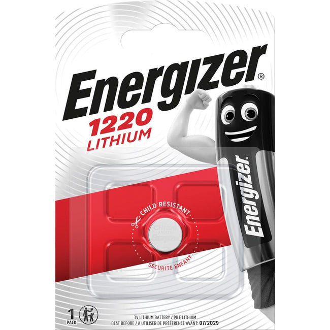 Energizer -  knoopcel CR1220, op blister