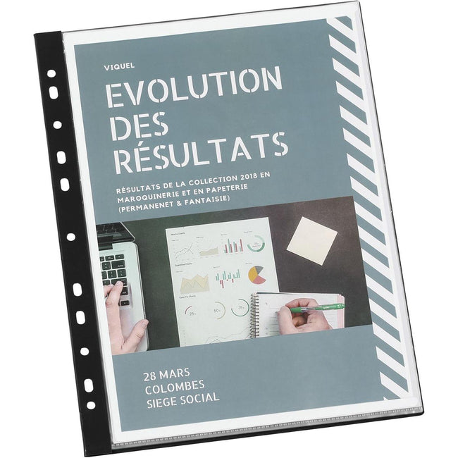 Viquel -   lbum met 11-gaatsperforatie, ft A4, 20 tassen