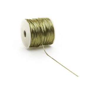 Round elastic gold 2mm x 100 meters on a roll