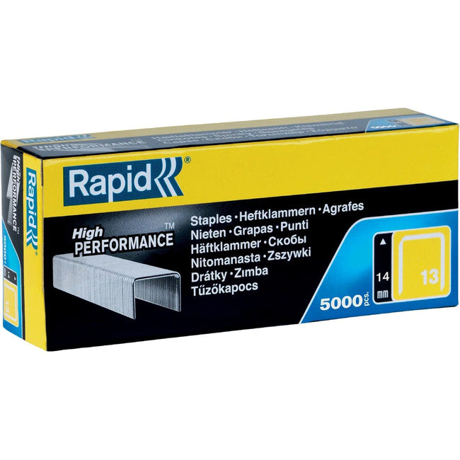 Rapid - Staples 13/14, verzinkt, Schachtel mit 5.000 Heftklammern