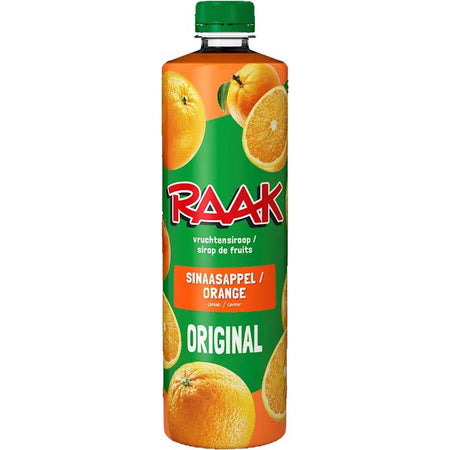 Raak -   siroop sinaasappel, fles van 75 cl