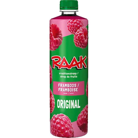 Raak -   siroop framboos, fles van 75 cl
