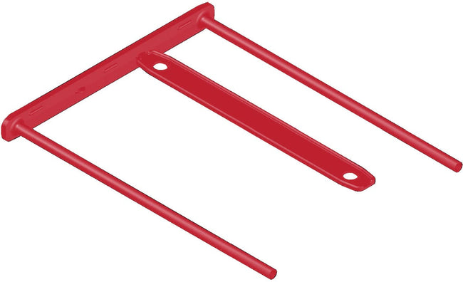 Bankers Box - archiefbinder D-clip, doos van 100 stuks, rood