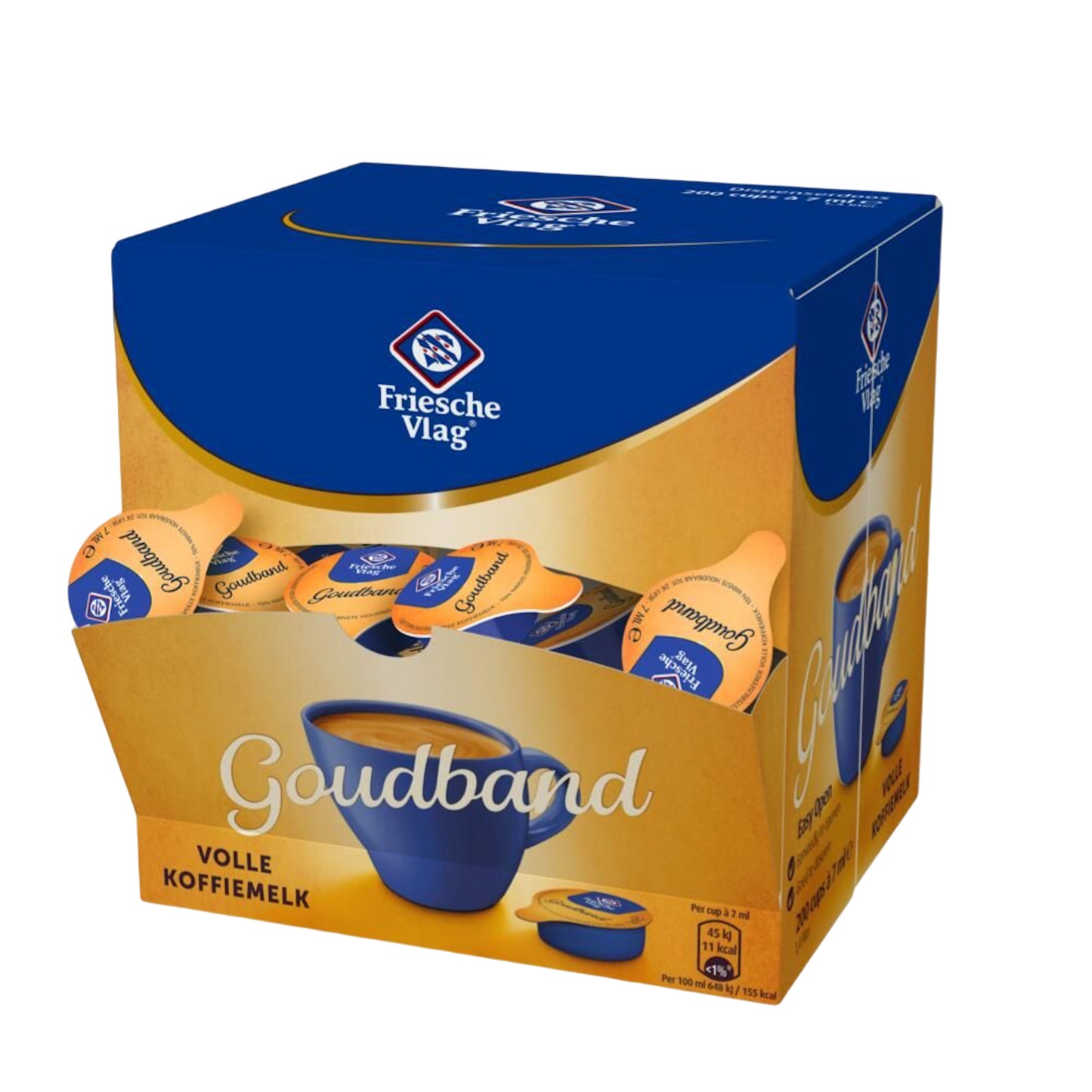 Bandiera Frisone - Caffè latte fascia oro 7 ml 200 tazze