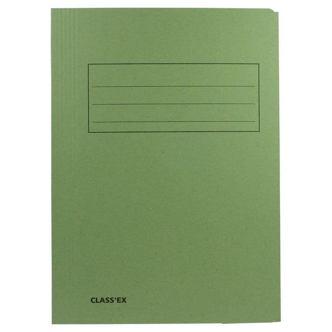 CLASEX - Folder de fichier Class'ex, 3 vannes Ft 23,7 x 32 cm (pour FT A4), vert