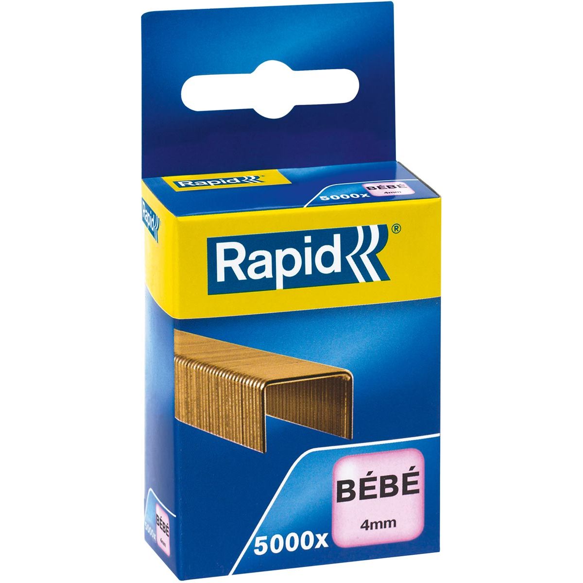 Rapid - staples Bébé, copper-plated, box of 5000 staples