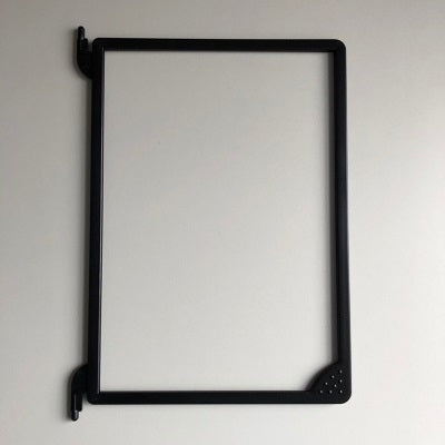 Klika - Price card frame A4 black with pivot point