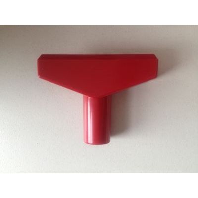 Klika -  T-stuk 60 mm rood voor profiel-1