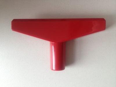 Klika - Pieza en T 90 mm roja para perfil-1