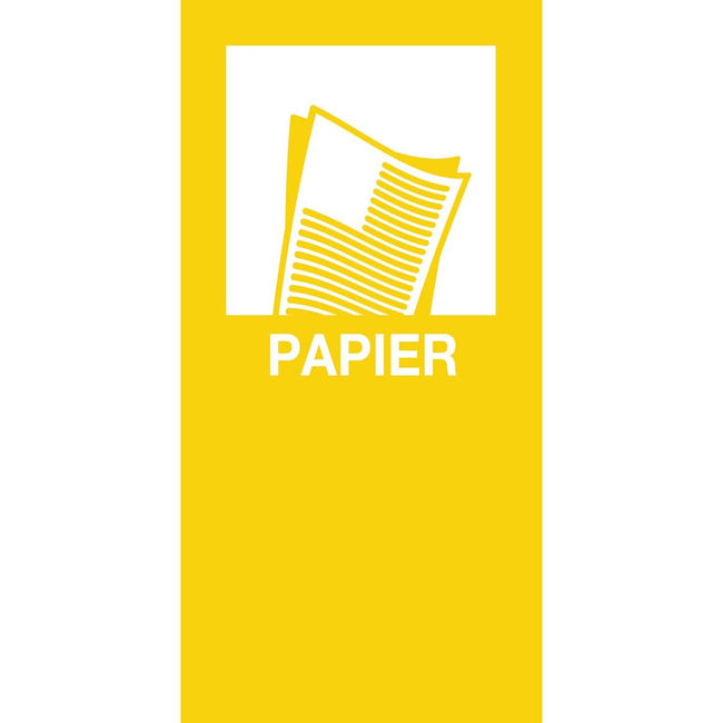 V-part - autocollant magnétique PAPIER, jaune