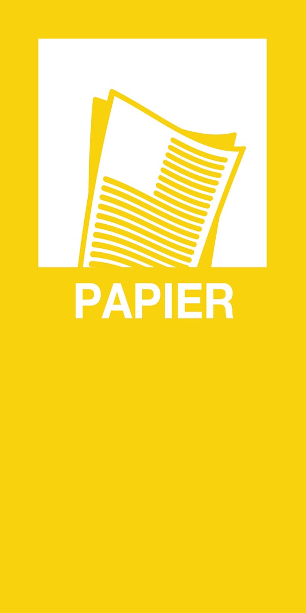 Papier V-Part-V-Part MagneetSticker, jaune