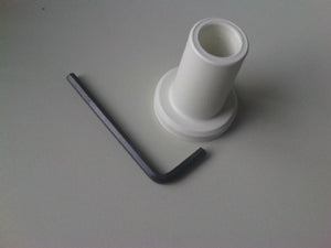 Klika -  Buishouder kunststof wit, voor buis 18mm
