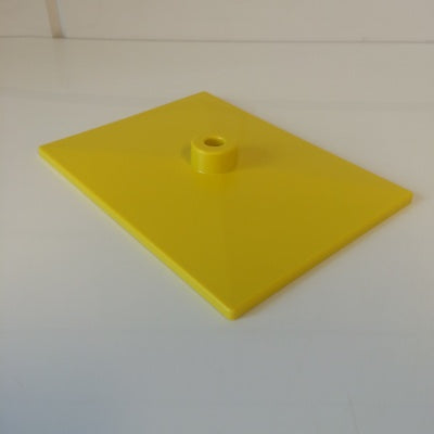 Klika - Reposapiés completamente de plástico amarillo