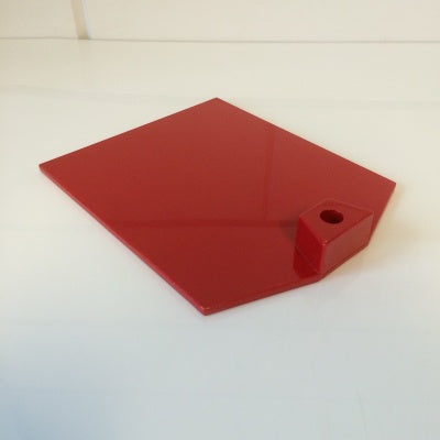 Klika - plaque de pied en plastique rouge lourd rouge