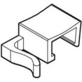 Klika - Gancho colgante transparente para 2x alambre